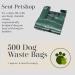 SCOT-PETSHOP Large Green Dog Waste Bags 500 Poo Bags (Not On A Roll) 500 Count (Pack of 1) - Buy Online on GoSupps.com