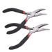 2 Pack Bent Nose Pliers for Jewelry Making Beading Repair Supplies-5 inch