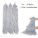 20" One Piece Crochet Faux Locs Braiding Hair Extension Synthetic Hair Braids Soft Heat Resistant For Women - Grey(Weight:100g) 20" Grey - Buy Online on GoSupps.com