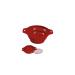Trixie 25013 travel bowl silicone 2 l/ 22 cm red 22 cm