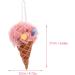 Milisten Infant Bath Sponge 2Pcs Ice Cream Loofah Sponge - Exfoliating Body Scrubber for Men Women Kids - 17x12x12cm - Light Yellow Pink - Buy Online on GoSupps.com