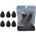 6Pcs Black Mini Makeup Sponge Small Beauty Sponge Blender Set for Foundation Powder Concealer Highlight and Eye Shadow Fashion Processing - Buy Online on GoSupps.com