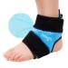 Newgo fleece ankle cooling pads ankle cooling belt ankle cooling cuff cooling socks for pain relief ice cold for foot injuries ankle swelling sprains (light blue)
