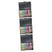 FOMIYES 3pcs 40 Pallet Makeup Shadow Eye Colors Combination Cosmetic 1 count (Pack of 1) As Shownx3pcs