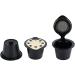 Capsules de caf r utilisables en plastique et en acier inoxydable avec fonction mousse taille universelle dor argent Applicable NESCAF (Ou) - Buy Online on GoSupps.com