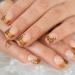 24pcs Leopard Print Short Square French Tip Artificial Nails - Trendy Nail Art for Stylish Looks - Buy Online on GoSupps.com