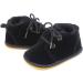 LACOFIA Baby Winter Shoes - Infant Anti-Slip Lace-up Booties (12-18 Months, Black) - Buy Online on GoSupps.com
