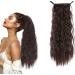 Long Wavy Drawstring Ponytail Extension Ponytail Extension Braid Ponytail Hair Extensions Hairpiece Ponytail Extension Long Hair Extension Afro Braid Long Brown Wavy Curly Ponytail 55CM - Buy Online on GoSupps.com