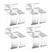 Mikikit 16pcs Over Door Clothes Hanger Rack Coat Rack for Hat Hangers Door Hanger Scarf Bag Hook Clothing