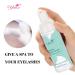 Eyelash Shampoo Foam for Extensions - Gentle Oil & Paraben Free Cleanser with Brush - 60mL for Salon & Home Use - Buy Online on GoSupps.com