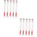 POPETPOP 20 pcs Diamond mascara brush clear mascara lash spoolie Makeup Eyelash Applicator eye shadow Miss 11.3x1.1cmx2pcs Orange Redx2pcs