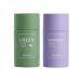 Guillala 2 Stk Green Tea Purifying Clay Stick Mask Face Mask Stick Deep Cleansing Oil Control Anti-Akne-Mask Fine Solid Mask Green Tea Blackening Remernal Mask Shrinking Pores