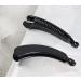 Classic Black Banana Hair Clip for Women - 11cm Twisted Plastic Hair Accessory - Buy Online on GoSupps.com