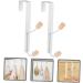 ABOOFAN 2pcs No Punching Door Hook Heavy Duty Clothes Rack Coat Hanging Holder Over Door Organizer Rack Bags - Buy Online on GoSupps.com