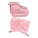 2 Paires Ensemble et couvre-pieds isol s en coton traitement la paraffine pour mains trousse la cire thermique Couvre-mains de bain de cire de bain en rose