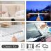 Shower Squeegee Stainless Steel Bath Squeegee 14 Inch Glass Squeegee Bathroom for Shower Doors Bathroom Windows Kitchen Mirror and Car Glass with Matching Hooks Holder - Buy Online on GoSupps.com