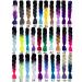 Eyand 5pcs Jumbo KanCalon Hair Extensions - 24inch Ombre Braiding Hair (Black/Green-Yellow) - 100g/PC for Stunning Braid Styles - Buy Online on GoSupps.com