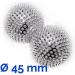 Chi Enterprise Magnetic Massage Balls - Medium | 2 Silver Hedgehog Balls for Acupressure & Self-Therapy - 47mm Diameter with 228 Needles - Buy Online on GoSupps.com