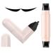Eye End Wing Stamp | Double-Pointed Stamp for Eye Corner Makeup Cosmetic Template Quick-Drying Creamy Gel for Gift