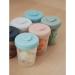 Beaba 12 Storage Pots & 2 Silicone Spoons Set Eucalyptus 100% Airtight | Interlocking Stackable | Freezable | Breast Milk | 2x90ml +4x150ml +6x250ml - Buy Online on GoSupps.com