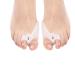 Jiahao Soft Silicone Gel Toe Separators for Bunion Straightening Hallux Protection 2 Pack L Adult style