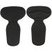 AKOAK Heel Cushion Inserts - Anti-Slip Shoe Grips for Too Big Shoes Blister Prevention Unisex Black & Beige - 2 Pairs - Buy Online on GoSupps.com