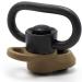 Trirock 1.25 Swivel Loop QD Combo Tan/FDE Sling Mount Base | Keymod Rail Adapter with Snap Clip Hook Hole | International Shipping Available - Buy Online on GoSupps.com