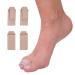 ZenToes Firm Support Reusable Fabric Buddy Wraps Protect and Straighten Hammertoes 4 Count (Original Beige)