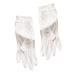 Ipetboom White Mittens 1 Pair Grooming Gloves Repairing Dry Skin Gloves Bedtime Gloves Inspection Gloves Hand Softening Gloves Paraffin Wax Mittens Beauty Products White Cosmetic Silk