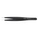 Nipple Solingen 729 Tweezers - Narrow Fine Tip Rustproof Stainless Steel 9.5 cm for Precise Eyebrow & Hair Removal - Black Pinchette Spitz - Buy Online on GoSupps.com