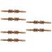 Minkissy 6 pieces of six-wheel massager back roller trigger scooter stick scooter massage device body massager hand tools hand massager abdominal massage device wood massage dab