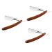 Beavorty 3st portable razor razor apparatus razor -pate men's razor manual razor made of metal safe razor old -fashioned straight blade beard man wooden