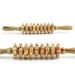 9-Wheel Wooden Belly Fitness Roller - Multifunctional Muscle Relaxing Tool for Anti-Cellulite & Back Massage | International Shipping - Buy Online on GoSupps.com