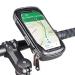 ROTTO Bike Phone Mount Bicycle Cell Phone Holder Handlebar Bag Anti-shake Waterproof with 360 Rotation Three Sizes Black-XL