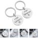 Coheali Valentine's Day Key Trailer Pair Rings - Men's Gifts | Stainless Steel Key Holders for Couples | 3-Piece Set - Buy Online on GoSupps.com