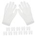 FOYTOKI 12 Pairs Moisturizing Gloves Work Gloves White Cotton Gloves for Dry Hands White Gloves White Cotton Gloves for Adult Work Cotton Gloves White Cotton Gloves for Men Working Gloves