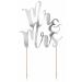 Schnooridoo Cake Topper Cake Decorating Cake Decoration Wedding Birthday (Mr. & Mrs. silver)