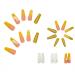 YoYoee 24 PCS Yellow Gradient Long Coffin Press On Nails - Daisy Acrylic Fake Nails for Women - Buy Online on GoSupps.com