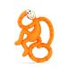 Matchstick Monkey Antimicrobial Silicone Teether Easy To Grip BPA Free 3 Months Old+ 10 cm Orange Mini Monkey Orange Monkey 3 Months Old+ 1 Mini Monkey Teether