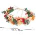 MAGICLULU Wreath Tiara Hair Bands Head Band Fall Garland Green Crown Headband for Girls Flower Girl Headpieces for Wedding Flower Headbands Flower Hair Accessories Autumn Miss - Buy Online on GoSupps.com