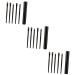 DOITOOL 15 Pcs Horse Hair Eye Shadow Brush Liner Brush for Eyes Eyeshadow Brush Kit Set Makeup Brush Size 1x3pcs Blackx3pcs