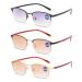 Vevesmundo Bifocale Sun reading glasses Metal men tinted reading glasses with sun protection+1.0 +1.5 +2.0 +2.5 +3.0 +3.5 bifocal sun reading glasses - 3 pieces of reading glasses set 1.5 x