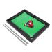 SUCIE Mini Billiard Set, 15Pcs Balls Kid Pool Table Portable Desktop for Above 3 Years Old