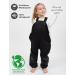 Infant Toddler Fleece-Lined Weatherproof Bib Overalls in Jet Black 2T for Rain & Snow - Buy Online on GoSupps.com