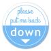 Put Me Down Toilet Seat Sticker | Make Your Life Better with This Heavy Duty Vinyl Bathroom Reminder Decal (2.25 Inch)