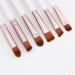 20pcs Professional Female Makeup Brush Set for Face, Eyeshadow, Eyebrow, Lip - White - Buy Online on GoSupps.com