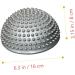 Durian Ball Foot Massage Balls for Plantar Fasciitis | Spiky Massage Tools for Leg Roller Fitness | 16x16x8cm Gray PVC Massage Accessories - Buy Online on GoSupps.com