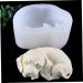 IMIKEYA Dog Fondant Molds 2pcs Mold White Cake 3D Silica Gel Decorate Baking Fondant Mold 10.8X8.5X5CMx2pcs - Buy Online on GoSupps.com