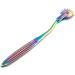 Fun Guru Wartenberg Neuro Pinwheel Stainless Steel 1 Head Diagnostic Instrument Pin Wheel - Multi Color Rainbow