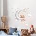 Cute Bears and Night Sky Wall Stickers for Kids' Room Decor - Moon, Stars, Clouds - Nursery Wall Decals - Buy Online on GoSupps.com